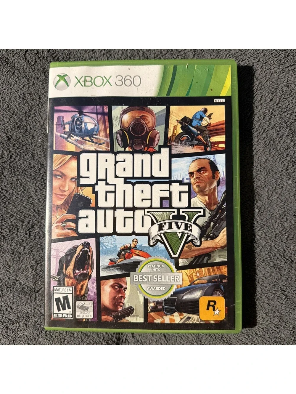 Grand Theft Auto V GTA 5 (Xbox 360) CIB Complete with MAP & Game